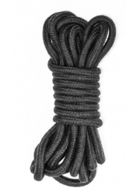 Черная веревка Do Not Disturb - 5 м. - Lola Games - купить с доставкой во Владикавказе