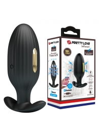 Черная анальная вибропробка с электростимуляцией Jefferson - 9,2 см. - Baile - купить с доставкой во Владикавказе