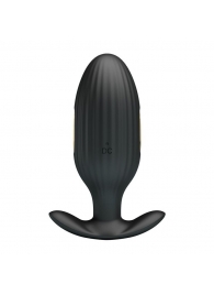 Черная анальная вибропробка с электростимуляцией Jefferson - 9,2 см. - Baile - купить с доставкой во Владикавказе