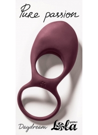 Бордовое эрекционное виброкольцо Daydream - Lola Games - во Владикавказе купить с доставкой