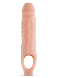 Телесный реалистичный фаллоудлинитель 9 Inch Silicone Cock Sheath Penis Extender - 22,86 см. - Blush Novelties - во Владикавказе купить с доставкой