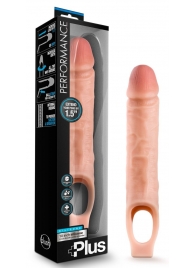 Телесный реалистичный фаллоудлинитель 10 Inch Silicone Cock Sheath Penis Extender - 25,4 см. - Blush Novelties - во Владикавказе купить с доставкой