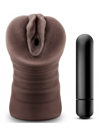 Коричневый мастурбатор-вагина Hot Chocolate Brianna - Blush Novelties - во Владикавказе купить с доставкой