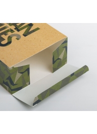 Складная коробка Man rules - 16 х 23 см. - Сима-Ленд - купить с доставкой во Владикавказе