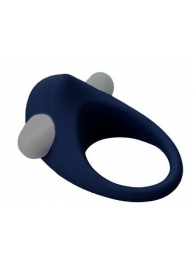 Гладкое синее эрекционное виброкольцо STIMU RING - Dream Toys - во Владикавказе купить с доставкой