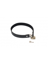 Черный ошейник Utopia с замком и ключиком - Lola Games - купить с доставкой во Владикавказе