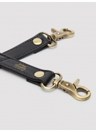 Черный фиксатор для манжет Bound to You Faux Leather Hogtie - Fifty Shades of Grey - купить с доставкой во Владикавказе