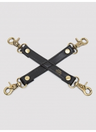 Черный фиксатор для манжет Bound to You Faux Leather Hogtie - Fifty Shades of Grey - купить с доставкой во Владикавказе