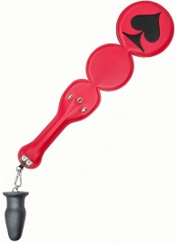 Шлёпалка  Пики  с анальным плагом - LOVETOY (А-Полимер) - купить с доставкой во Владикавказе