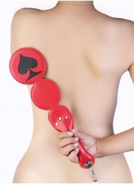 Шлёпалка  Пики  с анальным плагом - LOVETOY (А-Полимер) - купить с доставкой во Владикавказе