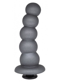 Черная насадка-елочка PLATINUM 6  - 17 см. - LOVETOY (А-Полимер) - купить с доставкой во Владикавказе