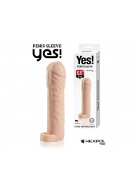 Телесная насадка-удлинитель со вставкой размера L - 16 см. - Sitabella - во Владикавказе купить с доставкой