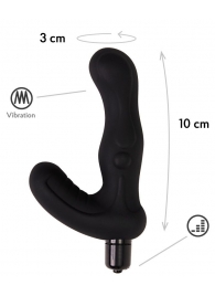 Черный вибромассажер простаты Titan - 15 см. - Le Frivole - во Владикавказе купить с доставкой