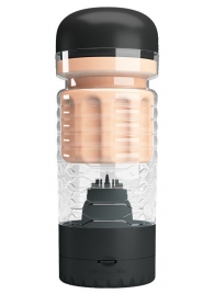 Вибромастурбатор-вагина Emily в черной колбе - Baile - во Владикавказе купить с доставкой