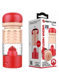 Вибромастурбатор-вагина Emily в красной колбе - Baile - во Владикавказе купить с доставкой