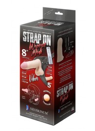 Вибрострапон Woman Midi с вагинальной пробкой - 22 см. - LOVETOY (А-Полимер) - купить с доставкой во Владикавказе