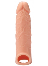 Телесная насадка EXTENDER WITH BALL STRAP 6.5 - 17 см. - Dream Toys - во Владикавказе купить с доставкой