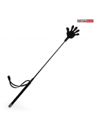 Черный стек с наконечником-ладошкой - 55 см. - Notabu - купить с доставкой во Владикавказе