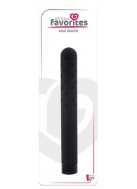 Черная насадка для анального душа ANAL DOUCHE - 15 см. - Dream Toys - купить с доставкой во Владикавказе