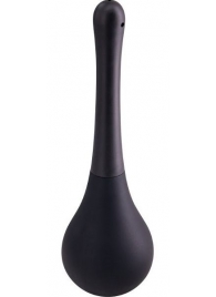 Черный анальный душ SQUEEZE CLEAN с закругленным наконечником - Seven Creations - купить с доставкой во Владикавказе