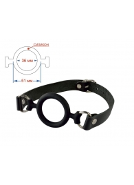 Черный кляп-рамка на регулируемых ремешках - Sitabella - купить с доставкой во Владикавказе