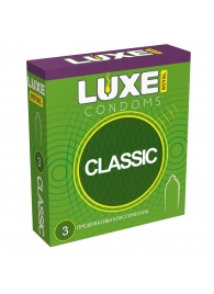 Гладкие презервативы LUXE Royal Classic - 3 шт. - Luxe - купить с доставкой во Владикавказе