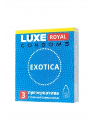Текстурированные презервативы LUXE Royal Exotica - 3 шт. - Luxe - купить с доставкой во Владикавказе