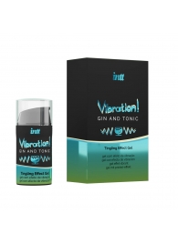 Жидкий интимный гель с эффектом вибрации Vibration! Gin   Tonic - 15 мл. - INTT - купить с доставкой во Владикавказе