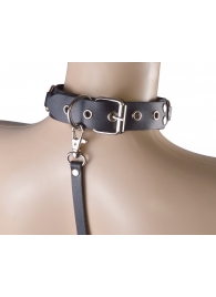 Черный кожаный ошейник  Властелин колец - Sitabella - купить с доставкой во Владикавказе