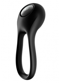 Черное эрекционное виброкольцо Majestic Duo - Satisfyer - во Владикавказе купить с доставкой