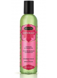 Массажное масло Naturals Strawberry Dreams с ароматом клубники - 236 мл. - Kama Sutra - купить с доставкой во Владикавказе