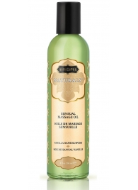 Массажное масло Naturals Vanilla Sandalwood с ароматом ванили и сандала - 236 мл. - Kama Sutra - купить с доставкой во Владикавказе