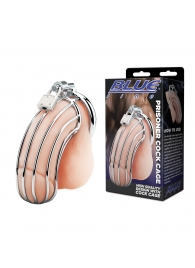 Металлическая клетка Prisoner Cock Сage с замком - BlueLine - купить с доставкой во Владикавказе