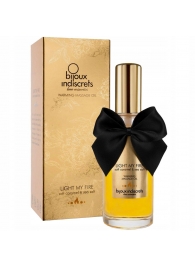 Массажное масло Light My Fire с ароматом карамели - 100 мл. - Bijoux Indiscrets - купить с доставкой во Владикавказе