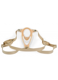 Телесный эректор-ложечка с фиксацией на ремешках MEN STYLE - LOVETOY (А-Полимер) - во Владикавказе купить с доставкой