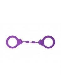 Фиолетовые силиконовые наручники Suppression - Lola Games - купить с доставкой во Владикавказе