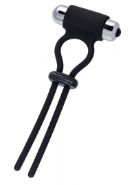 Черное эрекционное лассо на пенис Jat - A-toys - во Владикавказе купить с доставкой