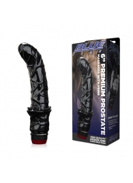 Черный вибромассажер простаты 6  Premium Prostate Massager - BlueLine - во Владикавказе купить с доставкой