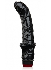 Черный вибромассажер простаты 6  Premium Prostate Massager - BlueLine - во Владикавказе купить с доставкой