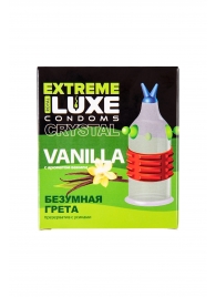 Стимулирующий презерватив  Безумная Грета  с ароматом ванили - 1 шт. - Luxe - купить с доставкой во Владикавказе