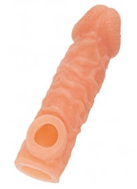 Телесная закрытая насадка с шершавой головкой Cock Sleeve Size S - 13,8 см. - KOKOS - во Владикавказе купить с доставкой