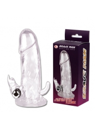 Вибронасадка со стимуляцией клитора и ануса - 12,5 см. - Baile - во Владикавказе купить с доставкой