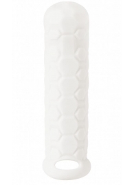Белый фаллоудлинитель Homme Long - 15,5 см. - Lola Games - во Владикавказе купить с доставкой