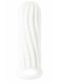 Белый фаллоудлинитель Homme Wide - 13 см. - Lola Games - во Владикавказе купить с доставкой