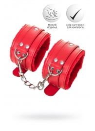 Красные оковы Anonymo из искусственной кожи - ToyFa - купить с доставкой во Владикавказе