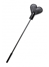 Черный стек со шлепком в форме сердца Anonymo - 35 см. - ToyFa - купить с доставкой во Владикавказе