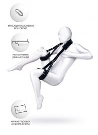 Черные кожаные стропы для фиксации Anonymo - ToyFa - купить с доставкой во Владикавказе