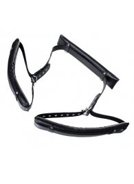 Черные кожаные стропы для фиксации Anonymo - ToyFa - купить с доставкой во Владикавказе