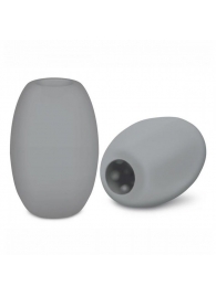 Серый двусторонний мастурбатор MINI BUBBLE - Zolo - во Владикавказе купить с доставкой