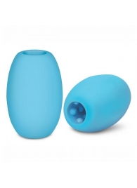 Голубой двусторонний мастурбатор MINI BUBBLE - Zolo - во Владикавказе купить с доставкой